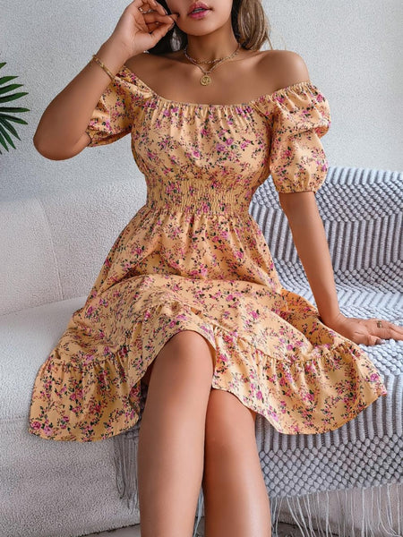 Women's Printed Short Sleeve Dress