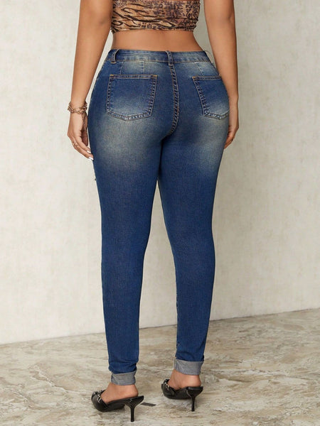 Women's Distressed Skinny Jeans