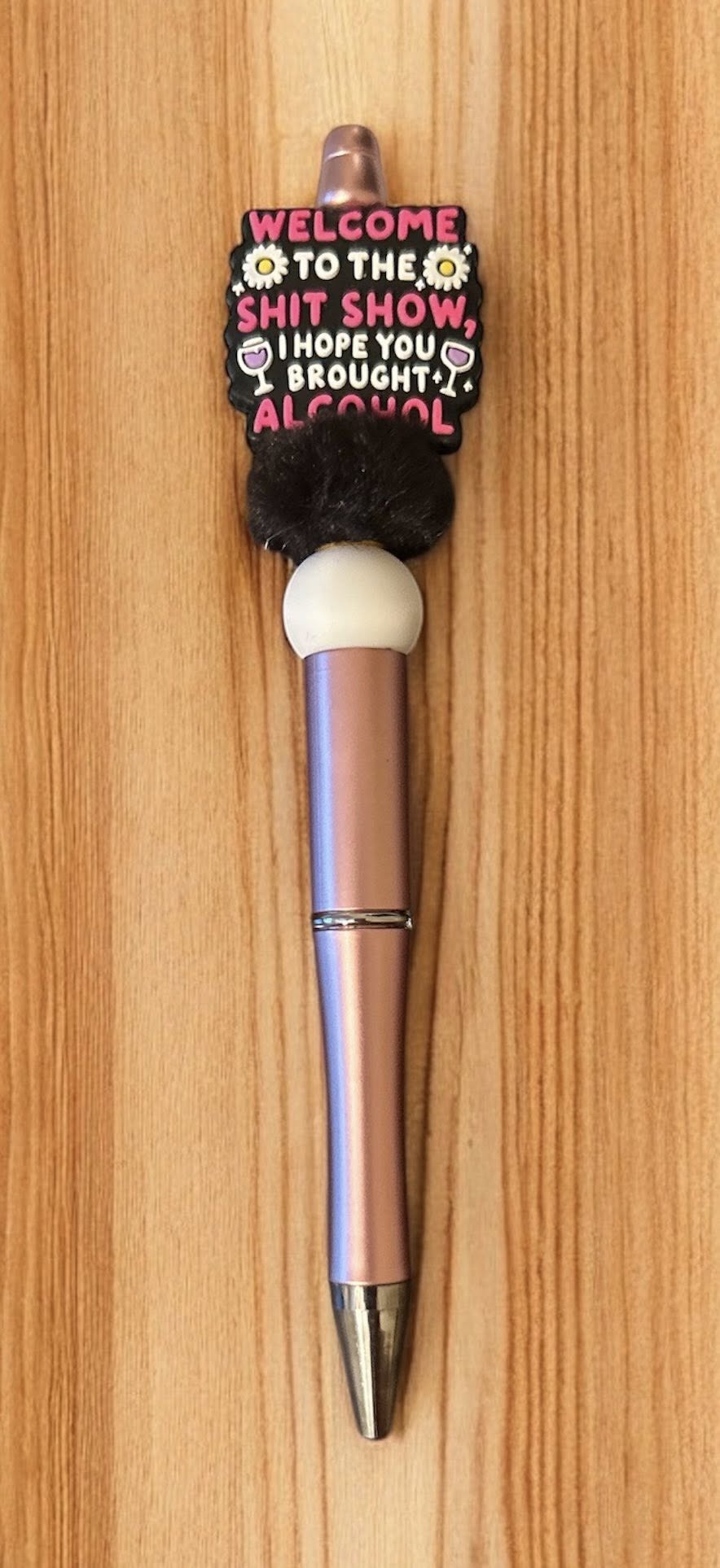 Handmade Pen with a humorous text 