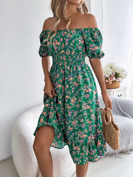 Women's Printed Short Sleeve Dress