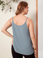 Plus Size Sleeveless Scoop Neck Cami Top