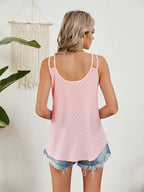 Sleeveless Florira Cutout Eyelet Tank Top