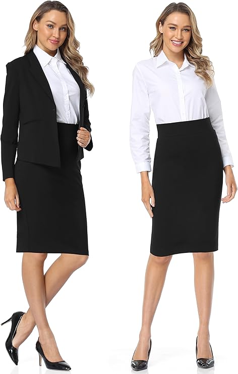 Tapata Womens Stretch Knee Length Pencil Skirts