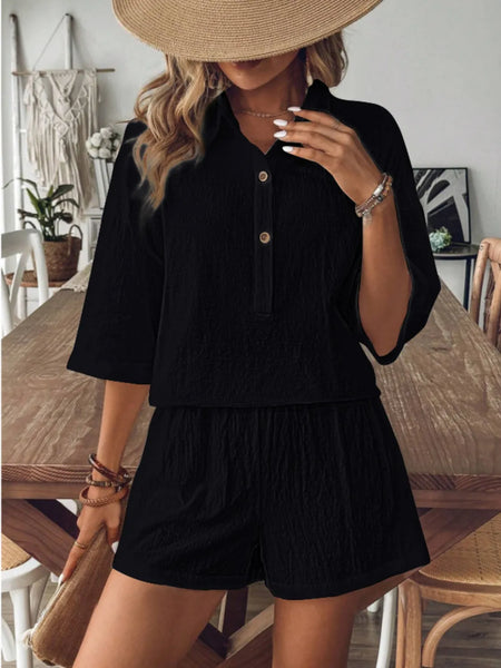Women's Half Sleeve Shorts Set