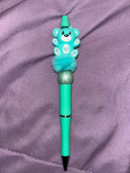 Decorative pen with a teddy bear design