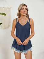 Sleeveless Florira Cutout Eyelet Tank Top