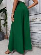 Women's Tied High Waist Wide Leg Pants