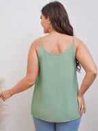 Plus Size Sleeveless Scoop Neck Cami Top