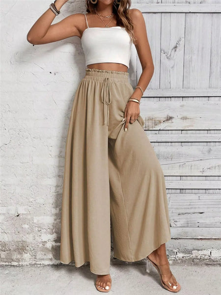 Frill Wide Leg Pants