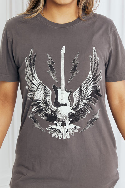 MineB Short Sleeve Eagle Graphic T-Shirt