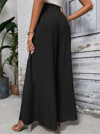 Women's Tied High Waist Wide Leg Pants