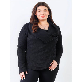 Plus Size Zip Up Lightweight Jacket