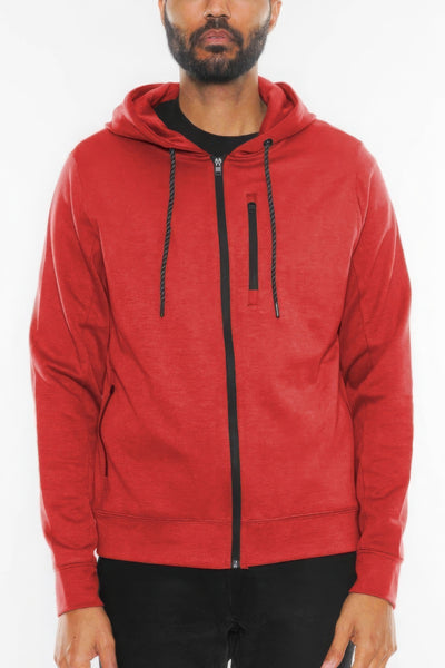 Men's Zip Up Long Sleeve Hoodie