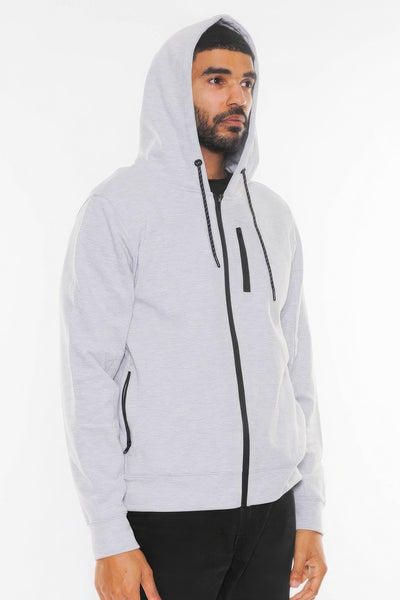 Men's Zip Up Long Sleeve Hoodie
