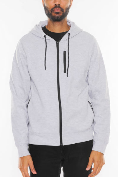 Men's Zip Up Long Sleeve Hoodie