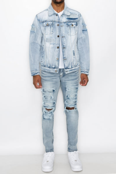 Men's Diamond Denim Jacket