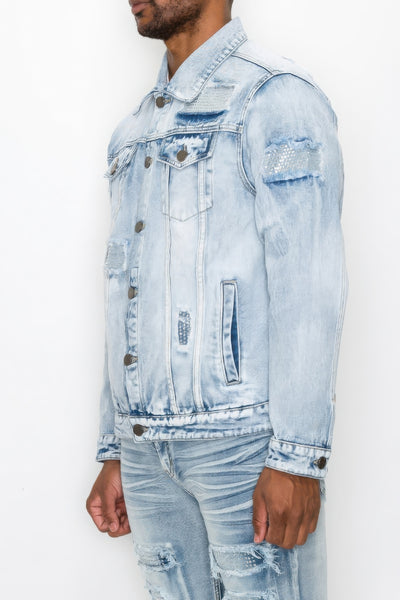 Men's Diamond Denim Jacket