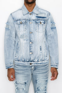 Men's Diamond Denim Jacket