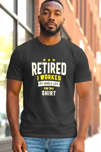 Short Sleeve Retired Graphic T-Shirt