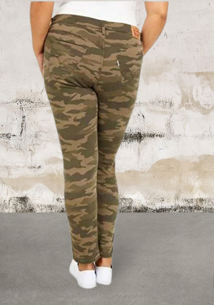 Plus 311 shaping skinny jeans camo printed