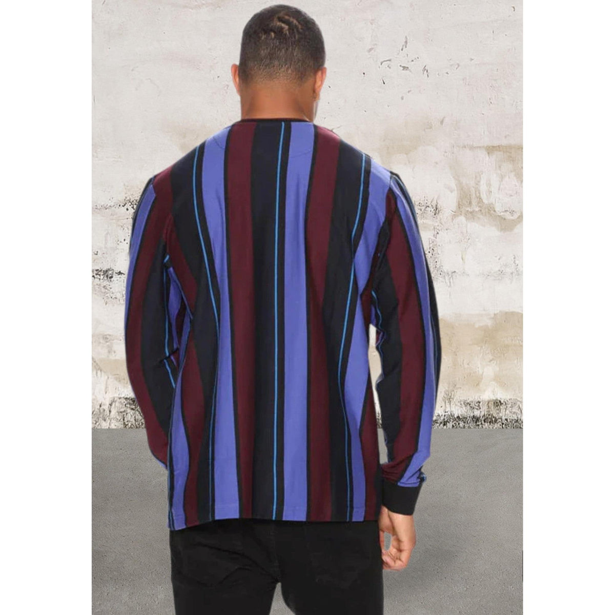 Men's long sleeve multicolor top