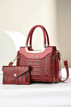 Crocodile Pattern Removable strap Handbag