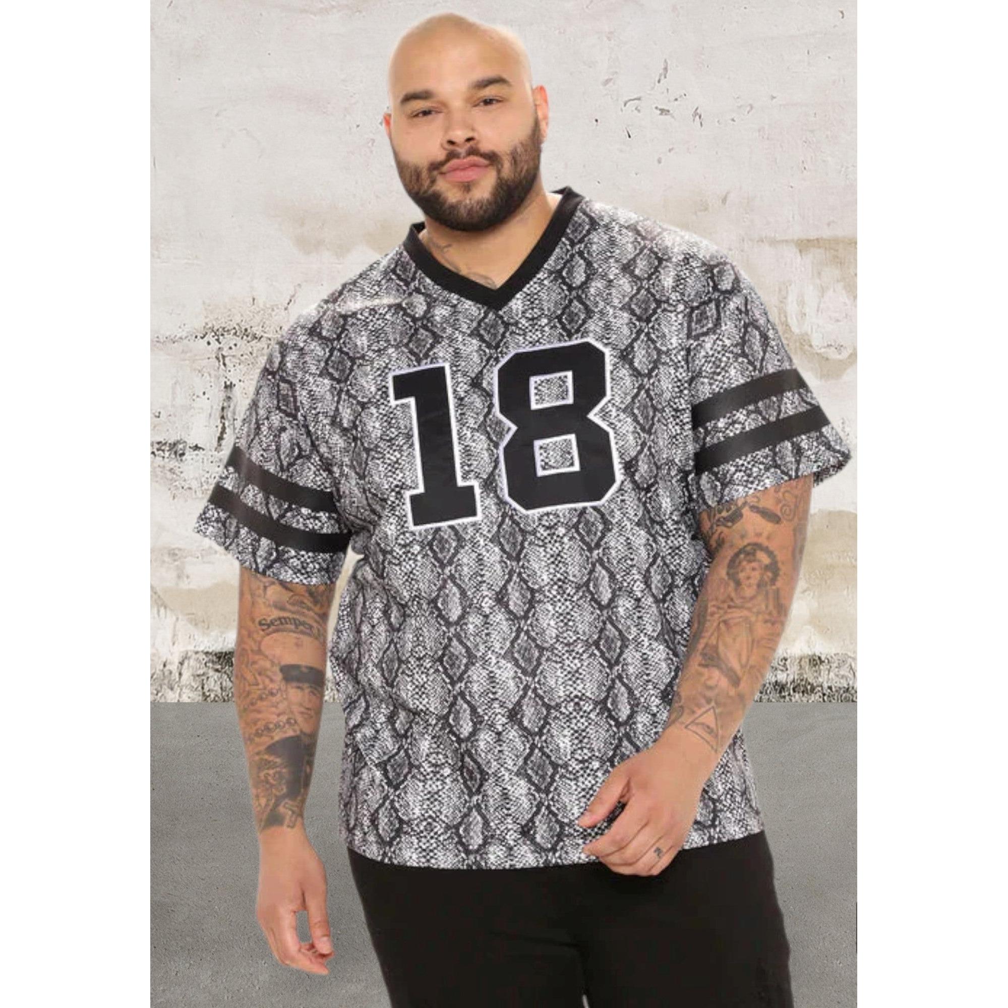Short sleeve all over animal print top