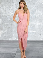 Spaghetti Strap V-Neck Dress