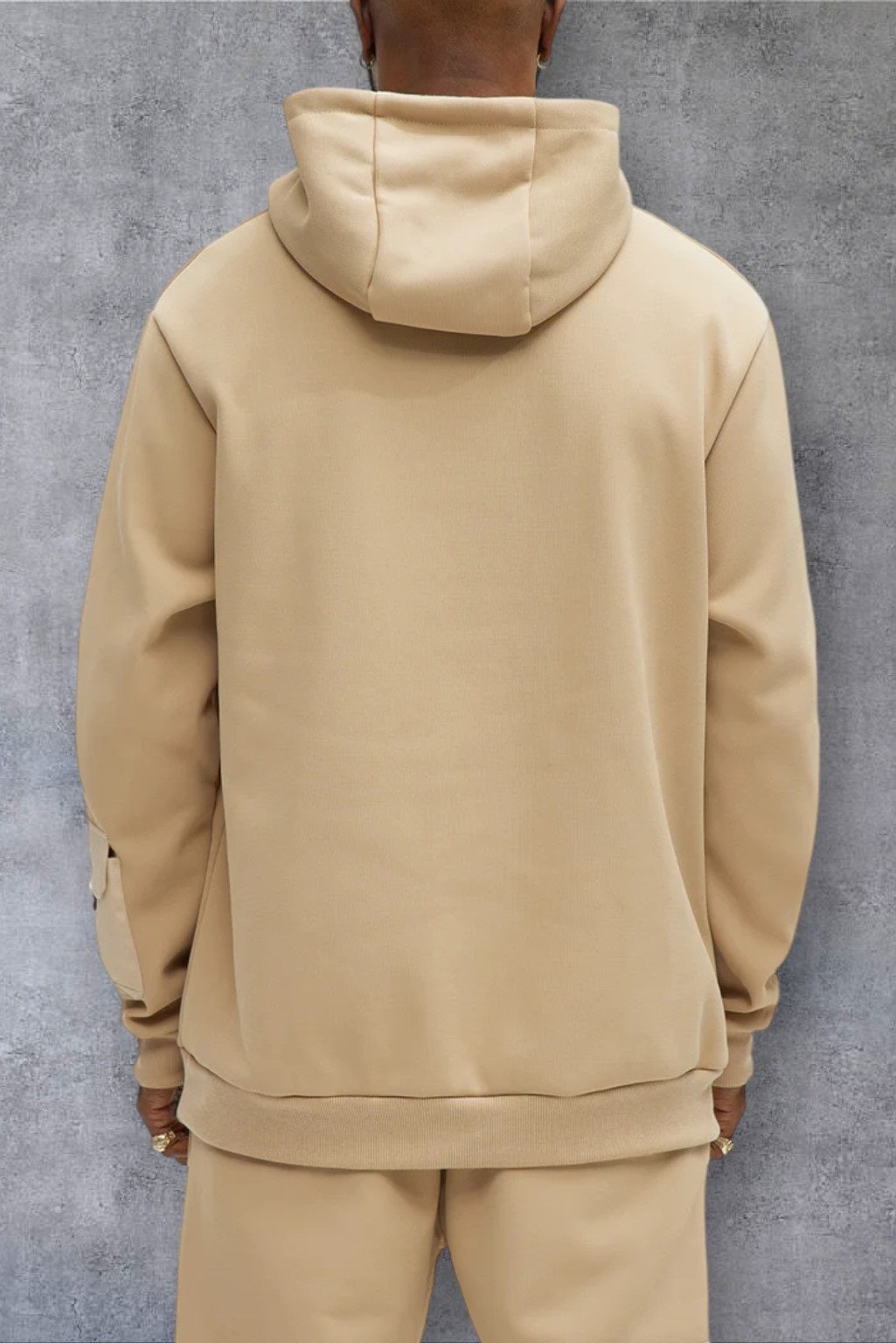Men's Pullover Long Sleeve stylish Chest Packets hoodie