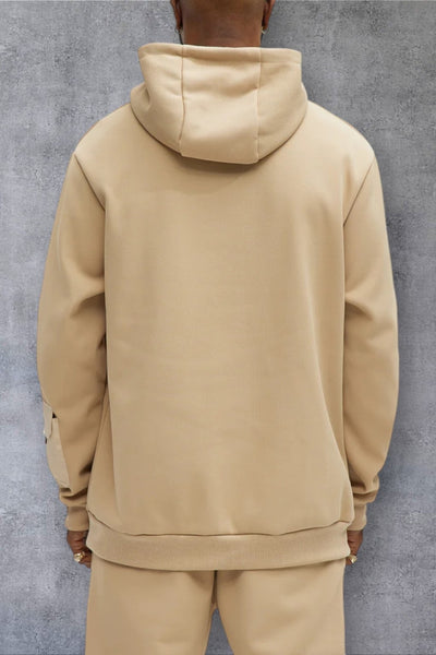 Men's Pullover Long Sleeve stylish Chest Pockets hoodie