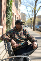 Mend's Aztec Diamond Print Hoodie