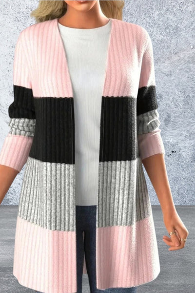 Open Front Long Sleeve Cardigan