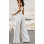 Spaghetti Strap High Waist Wide Leg Jumpsuit