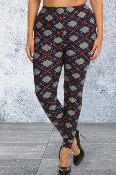 Plus Size Multi Color Knit Legging