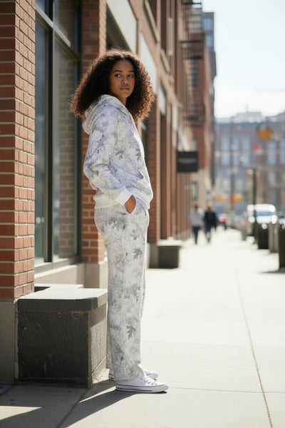 Woodland Camo Classic Hoodie and Sweatpants Set