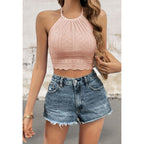 Halter Neck Light weight Crop Top