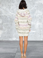 Longsleeve Print Sweater Dress