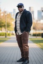 Men's 6 Pockets Elastic waist Cargo Sweatpants