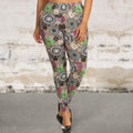 Plus Size Abstract Print Leggings