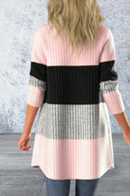 Open Front Long Sleeve Cardigan