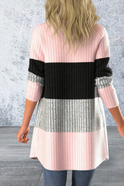 Open Front Long Sleeve Cardigan