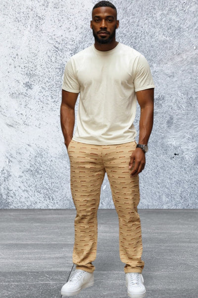 Men's Slim Fit Stretch Khaki Jeans