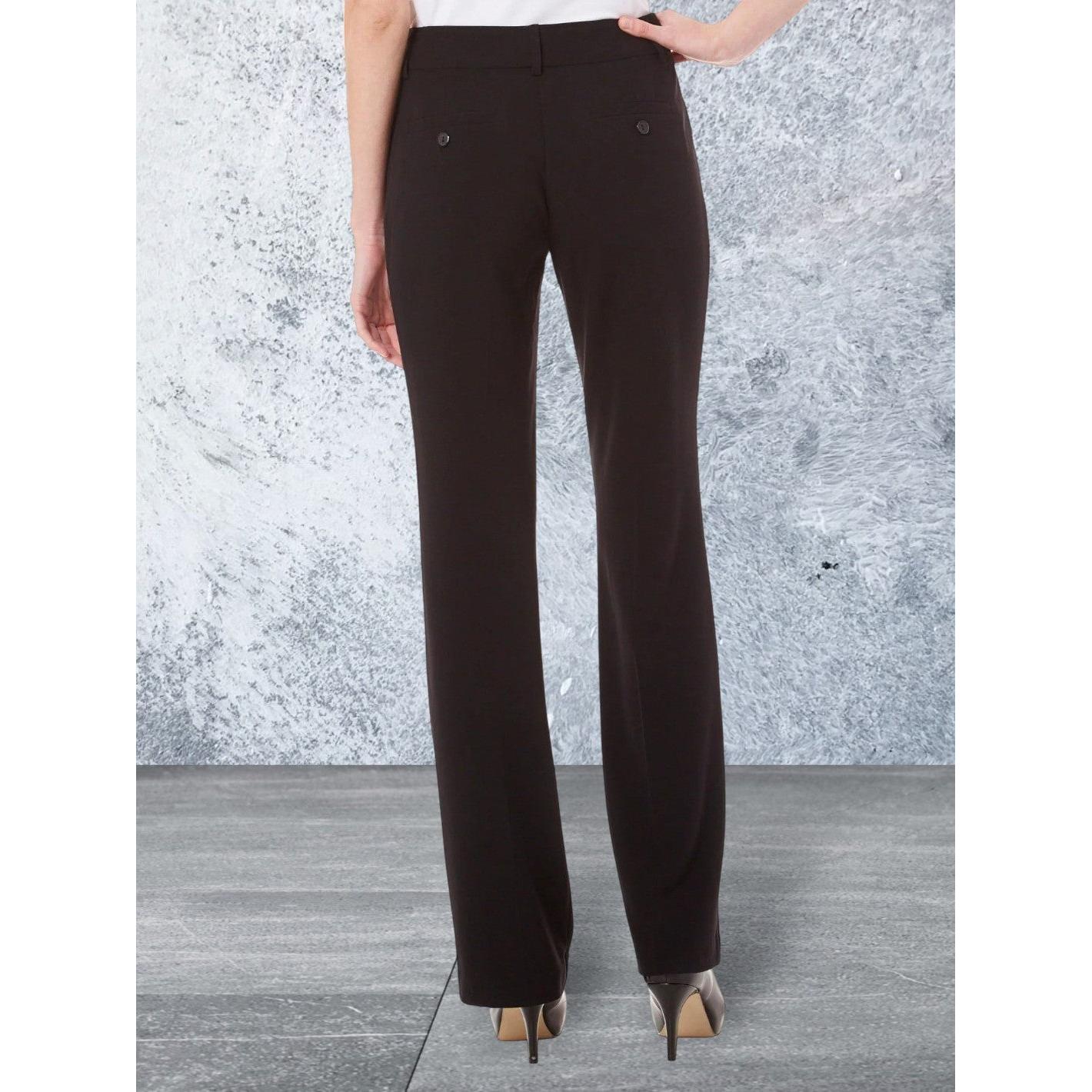 Juniors Solid Straight Leg Black Pants