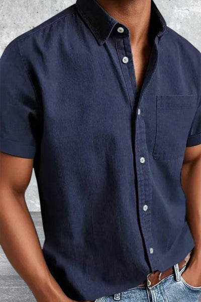 Men's Short Sleeve Button Down Summer Shirts