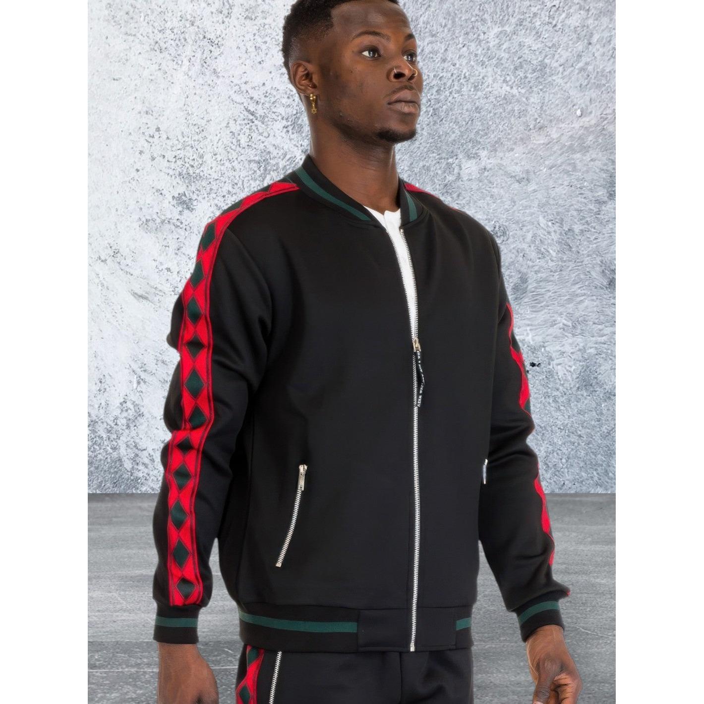 Men's Long Sleeve Full Zip Front Track Set