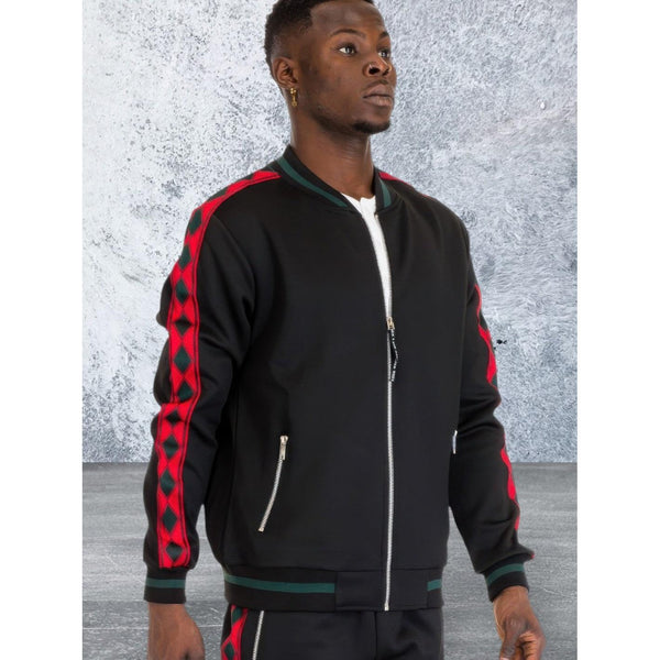 Men's Long Sleeve Full Zip Front Track Set