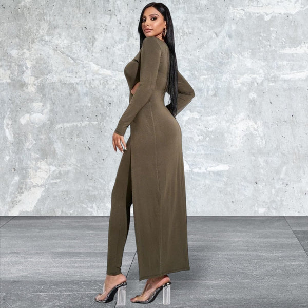 Long Sleeve Long Top And Leggings 2 Piece Set