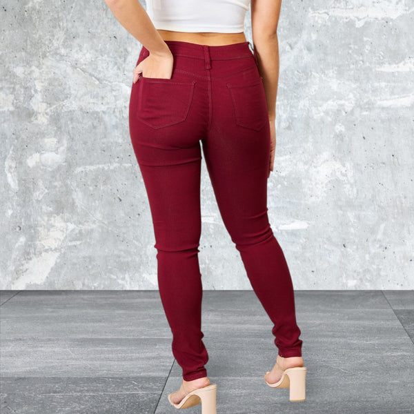 Women's Skinny Slightly Stretch Jeans With Pockets