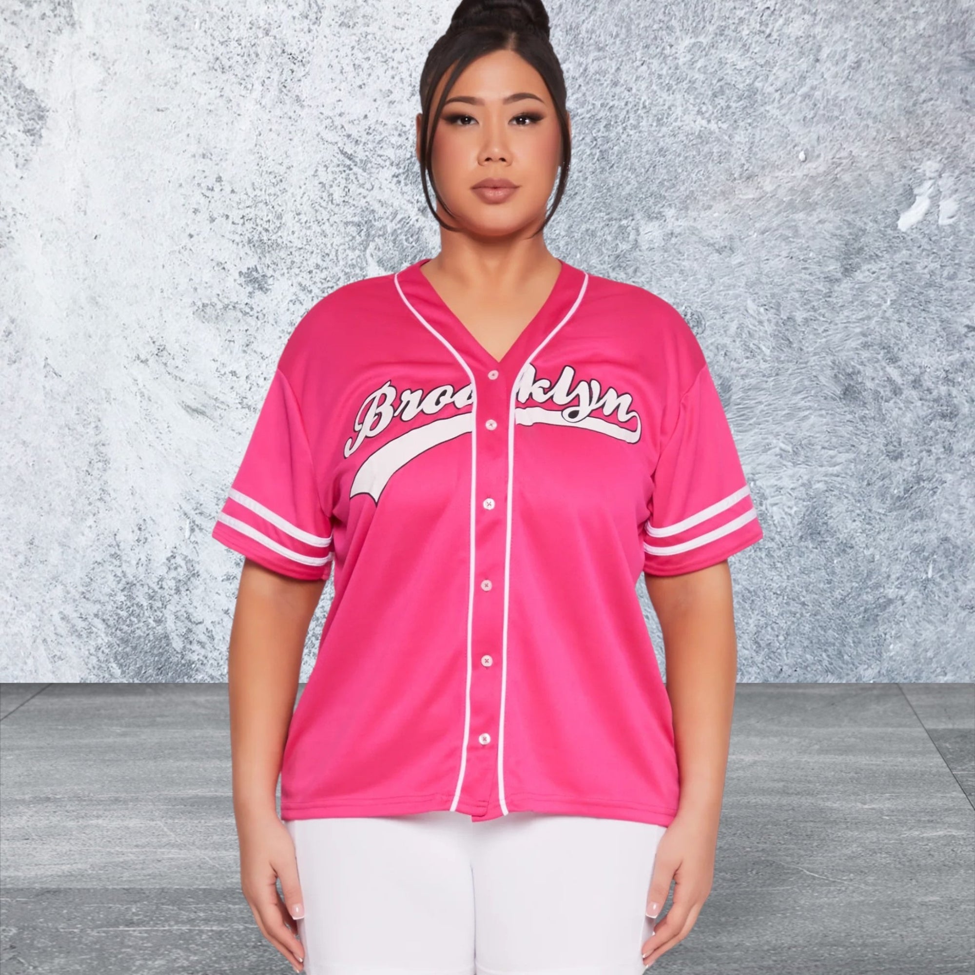 Women's Plus Size Short Sleeve Jersey