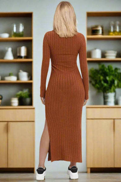 Long Sleeve Ankle Length Lightweight Sweater dress